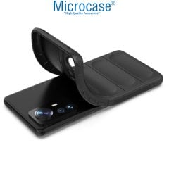 Microcase Xiaomi Mi 12X Miami Serisi Darbeye Dayanıklı Silikon Kılıf - Siyah