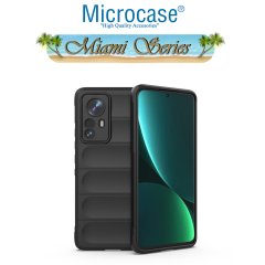 Microcase Xiaomi Mi 12X Miami Serisi Darbeye Dayanıklı Silikon Kılıf - Siyah