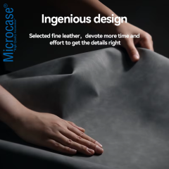 Microcase Xiaomi Redmi Note 14 Pro Plus 5G için Luxury Leather Series Deri Desenli Plastik Koruma Kılıf - AL8125