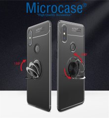 Xiaomi Mi Max 3 Focus Seri Yüzük Standlı Kılıf + CAM (SEÇİN)