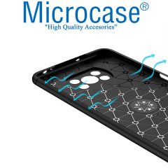 Microcase Xiaomi Poco X3 NFC Focus Serisi Yüzük Standlı Silikon Kılıf