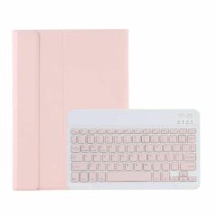 Microcase Samsung Tab A8 X207 X200 10.5  ile uyumlu Bluetooth Klavyeli Standlı Kılıf - BKK4 Pembe