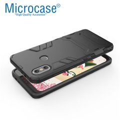 Microcase Xiaomi Mi A2 (Mi 6X) Alfa SerisiArmor Standlı Kılıf+CAM