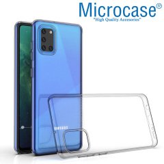 Microcase Samsung Galaxy A31 0.2 mm Ultra İnce Soft Silikon Kılıf - Şeffaf