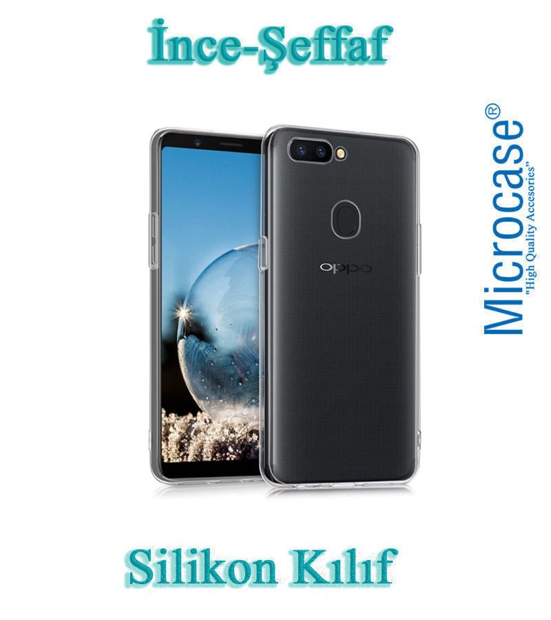 Microcase Oppo A12 0.2 mm İnce Soft Silikon Kılıf - Şeffaf