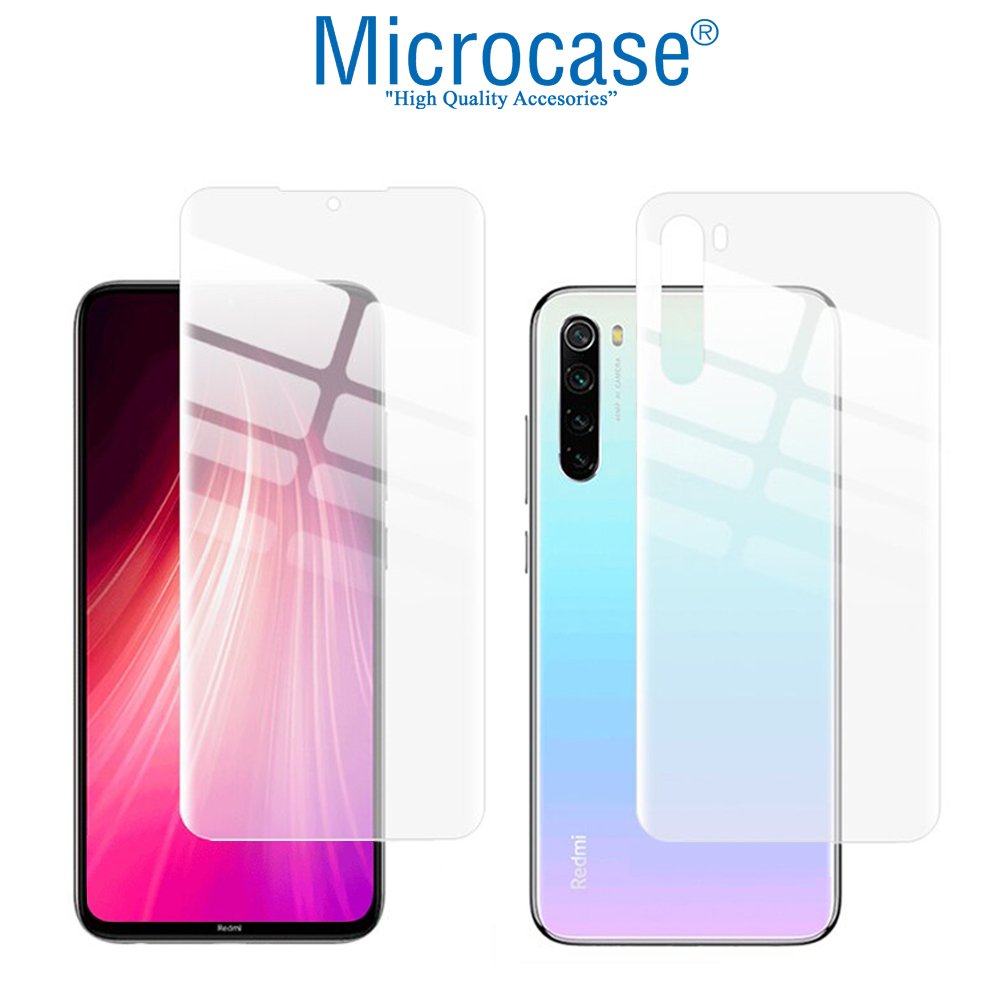 Microcase Xiaomi Redmi Note 8T Full Ön Arka Kaplama Koruma Filmi