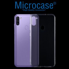 Microcase Samsung Galaxy M11 0.2 mm Ultra İnce Soft Silikon Kılıf - Şeffaf