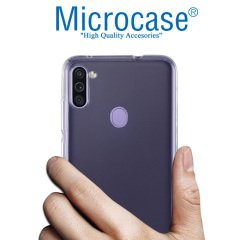 Microcase Samsung Galaxy M11 0.2 mm Ultra İnce Soft Silikon Kılıf - Şeffaf