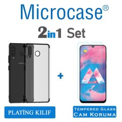 Microcase Samsung Galaxy M30 Plating Silikon Kılıf + CAM (SEÇ)
