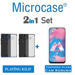 Microcase Samsung Galaxy M30 Plating Silikon Kılıf + CAM (SEÇ)