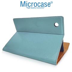 Microcase Samsung Galaxy Tab A8 SM-X200 10.5'' Sleeve Serisi Mıknatıs Kapaklı Standlı Kılıf -Eflatun