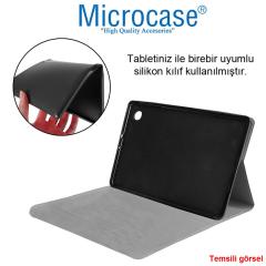 Microcase Samsung Galaxy Tab A8 SM-X200 10.5'' Sleeve Serisi Mıknatıs Kapaklı Standlı Kılıf -Eflatun