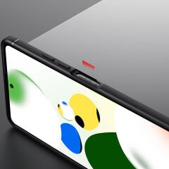 Microcase Xiaomi Poco x5 Pro 5G Focus Serisi Yüzük Standlı Silikon Kılıf - Siyah AL3363