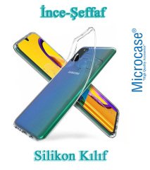 Microcase Samsung Galaxy M31 0.2 mm Ultra İnce Soft Silikon Kılıf - Şeffaf + Tempered Glass Cam Koruma