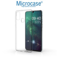 Microcase Samsung Galaxy M31 0.2 mm Ultra İnce Soft Silikon Kılıf - Şeffaf + Tempered Glass Cam Koruma