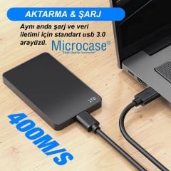 Microcase USB A to USB A iki ucu Erkek Çift Taraflu USB 3.0 Kablo 50 cm AL4777