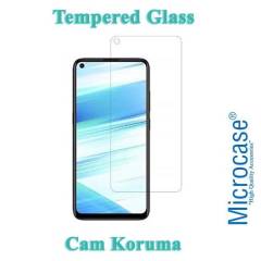 Microcase Oppo A72 0.2 mm İnce Soft Silikon Kılıf - Şeffaf + Tempered Glass Cam Koruma