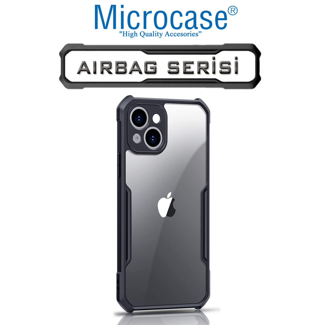 Microcase iPhone 13 mini Airbag Serisi Darbeye Dayanıklı Köşe Korumalı Kılıf