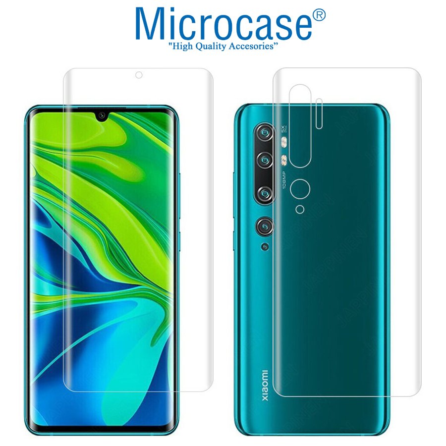 Microcase Xiaomi Mi Note 10 - Mi Note 10 Pro Full Ön Arka Kaplama Koruma Filmi