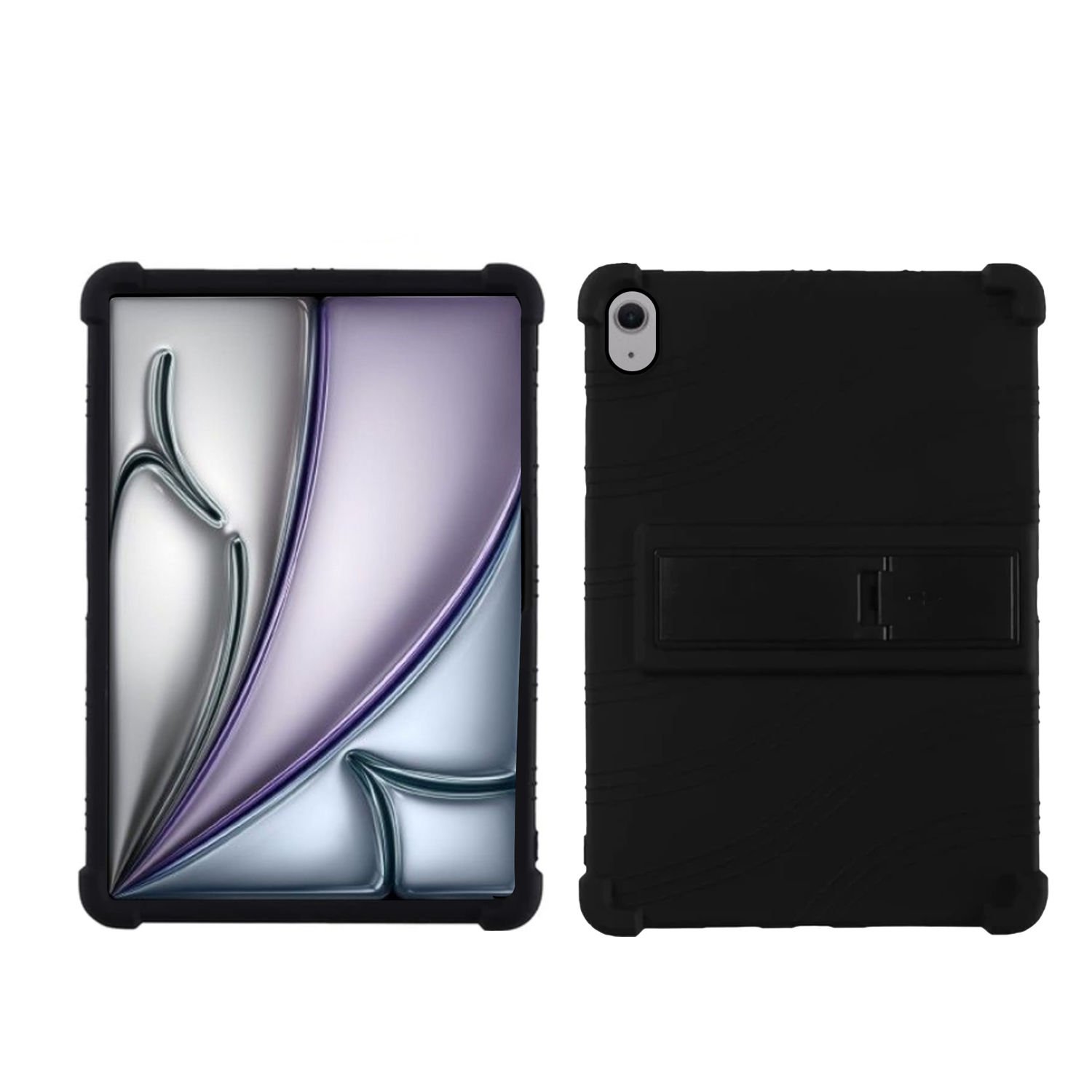 Microcase Apple iPad Air 11  2024    Tablet için Standlı Silikon Kılıf - AL3309