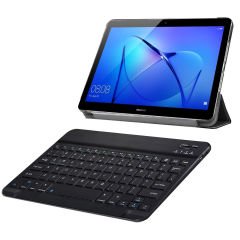 Microcase Huawei MediaPad T3 10 9.6 inch Tablet 2in1 Set Delüx Leather Standlı Kılıf + Bluetooth Klavye - AL8108