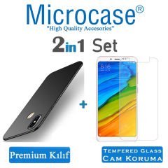 Microcase Xiaomi Redmi Note 5 Premium Matte Silikon Kılıf + CAM