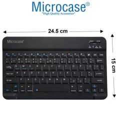 Microcase Lenovo Tab P12 TB370FU 12.7 inch Bluetooth Klavye ve Mouse + Kılıf BKK6