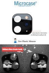 Microcase iPhone X-XS-XS Max için iPhone 11 Pro - iPhone 11 Pro Max Kamera Çevirici ve Koruma - SİYAH