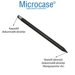 Microcase Universal Telefon Tablet Navigasyon 2in1 Stylus Pen Dokunmatik Kalem - AL3465