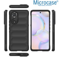 Microcase Huawei Nova 9 Miami Serisi Darbeye Dayanıklı Silikon Kılıf - Siyah