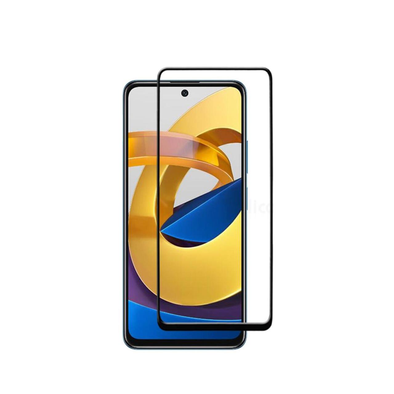 Microcase Xiaomi Redmi Note 11 Tam Kaplayan Çerçeveli Cam - Siyah