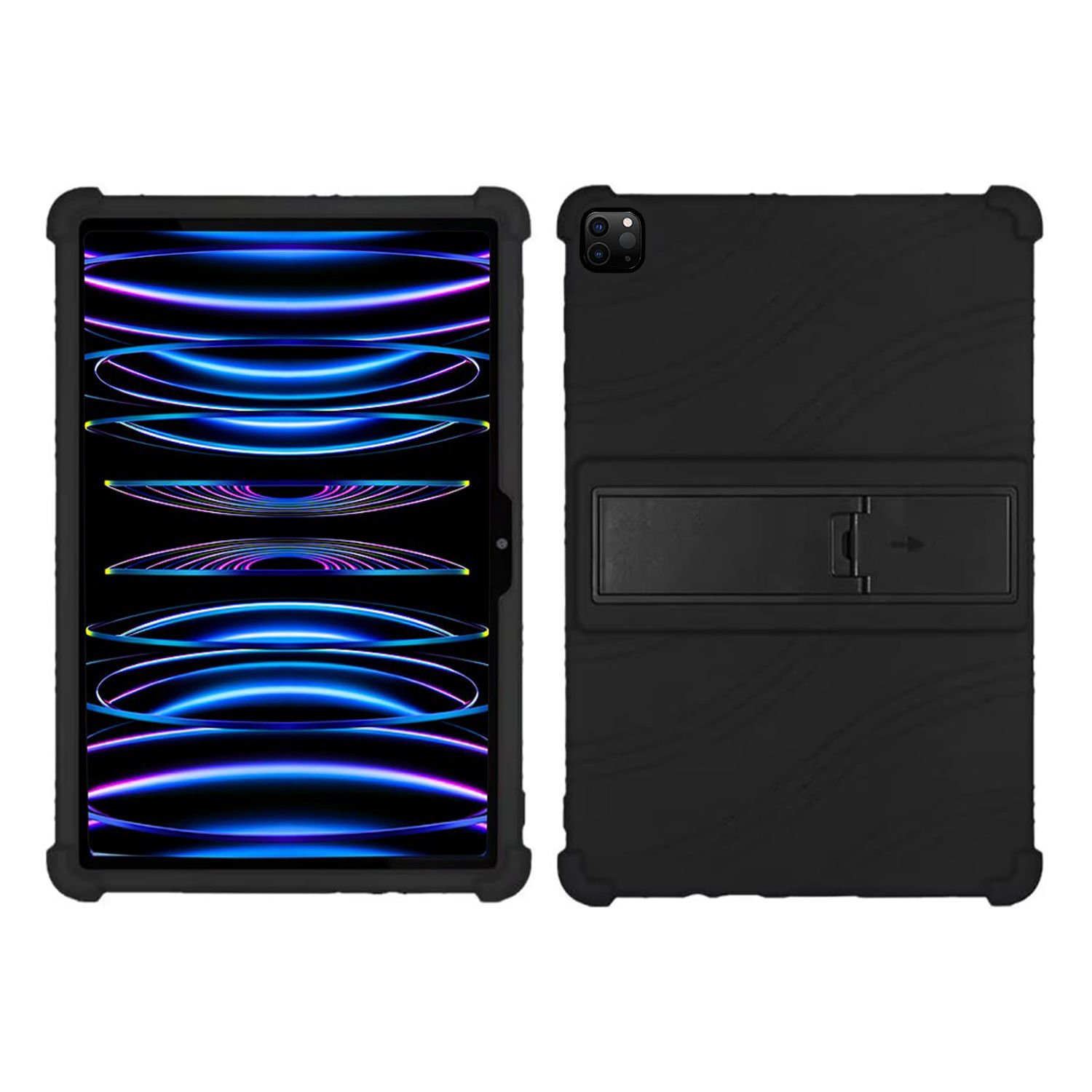 Microcase Apple iPad Pro 11  2024    Tablet için Standlı Silikon Kılıf - AL3309