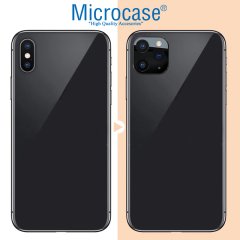 Microcase iPhone X-XS-XS Max için iPhone 11 Pro - iPhone 11 Pro Max Kamera Çevirici ve Koruma - GÜMÜŞ