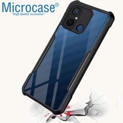 Microcase Xiaomi Poco C55 / Redmi 12C / Redmi 11A ile uyumlu Airbag Serisi Darbeye Dayanıklı Köşe Korumalı Tpu Kılıf - AL3370