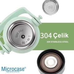 Microcase 800ML Omuz Askılı El Tutacaklı Süzgeçli Termos Mug - AL5025