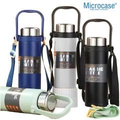 Microcase 800ML Omuz Askılı El Tutacaklı Süzgeçli Termos Mug - AL5025