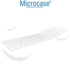 Microcase Macbook Air 13.6 M2 A2681 MLXW3TU/A Silikon Klavye Koruması US Şeffaf - AL3193