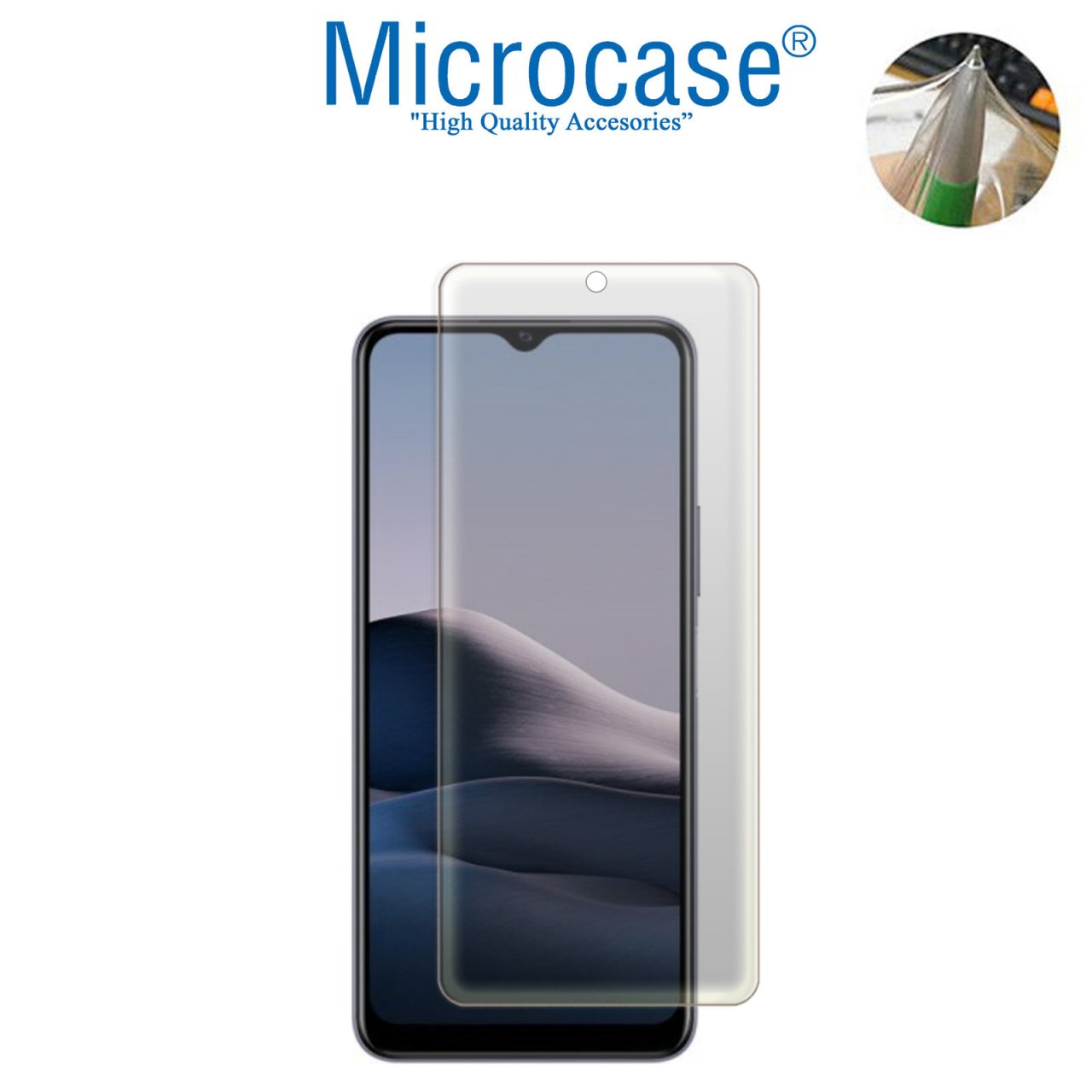 Microcase Vivo Y20 Full Ön Kaplama TPU Soft Koruma Filmi