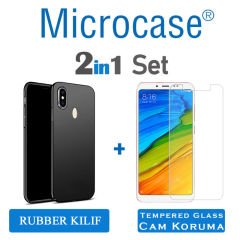 Microcase Xiaomi Redmi Note 5 Slim Sert Köşeli Rubber Kılıf + CAM