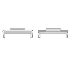 Microcase Samsung Galaxy Watch 5 Pro 45mm Metal Kordon Kayış Adaptörü Set - AL3144