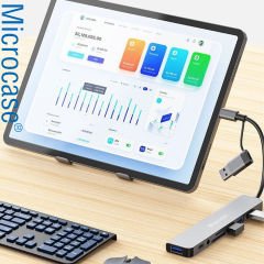 Microcase Type C to USB 3.0 7in1 Port Çoğaltıcı Hub Adaptör - AL4615