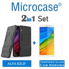 Xiaomi Redmi Note 5 Alfa Serisi Armor Standlı Kılıf + CAM