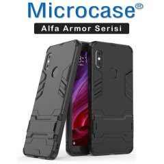 Xiaomi Redmi Note 5 Alfa Serisi Armor Standlı Kılıf + CAM