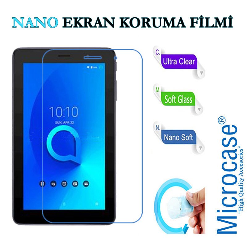 Microcase Alcatel 1T 7 inch Nano Esnek Ekran Koruma Filmi
