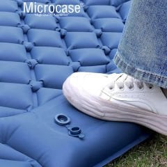 Microcase Su Geçirmez Pompasız Ayakla Şişen Tek Kişilik Katlanabilir Şişme Outdoor Kamp Yatağı AL4525