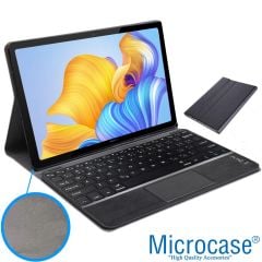Microcase Lenovo Tab P12 TB370FU 12.7 inch Tablet Bluetooth Touchpad Klavye + Bluetooth Mouse + Standlı Kılıf - BKK7