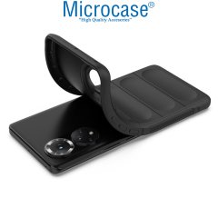 Microcase Huawei Nova 9 Pro Miami Serisi Darbeye Dayanıklı Silikon Kılıf - Siyah