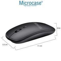Microcase Lenovo Tab P12 TB370FU 12.7 inch Tablet Bluetooth Touchpad Klavye + Bluetooth Mouse + Standlı Kılıf - BKK7