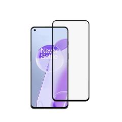 Microcase OnePlus 9RT 5G Tam Kaplayan Çerçeveli Cam - Siyah