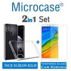 Microcase Xiaomi Redmi Note 5 İnce 0.2 mm Silikon Kılıf + CAM